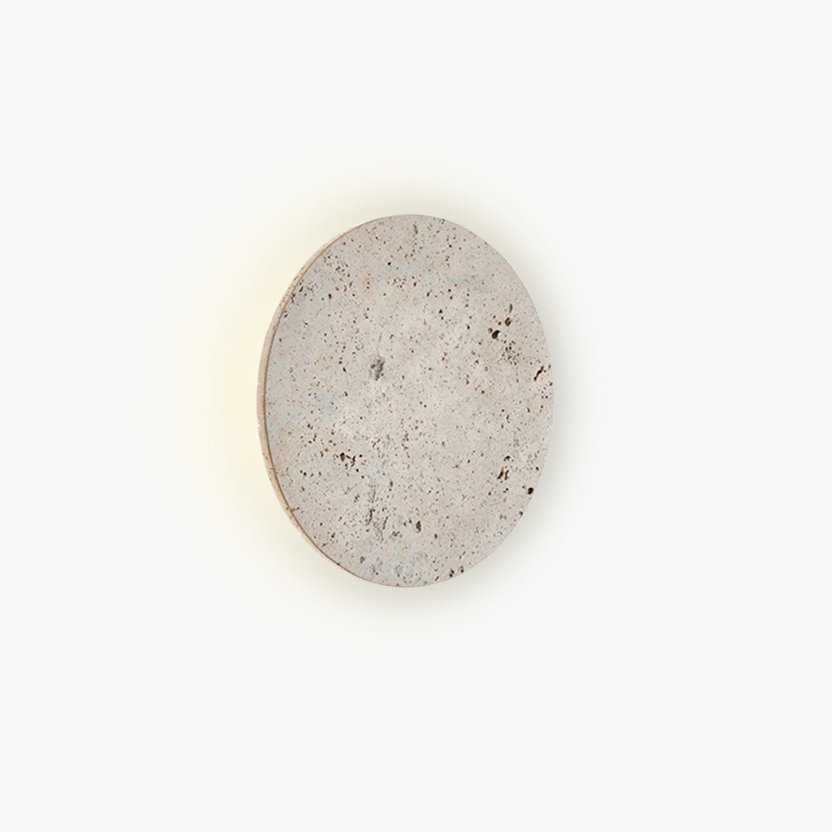 Stone Round Travertine Wall Lamp
