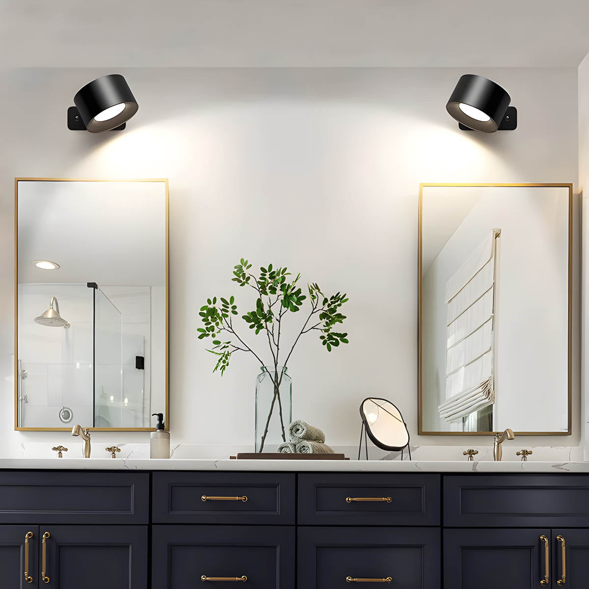 Lunor Rechargeable Cordless LED Wall Sconce 3-Brightness & 3-Colour Modes with 2000 mAh Battery