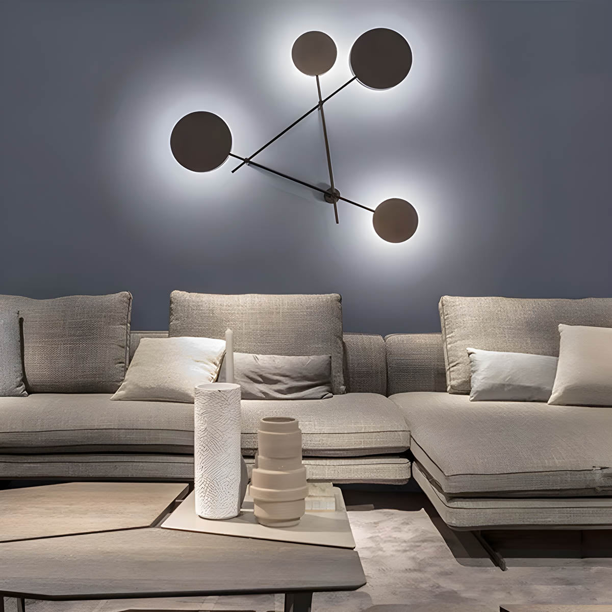 Magnus Aluminium and Acrylic Sculptural LED Wall Light