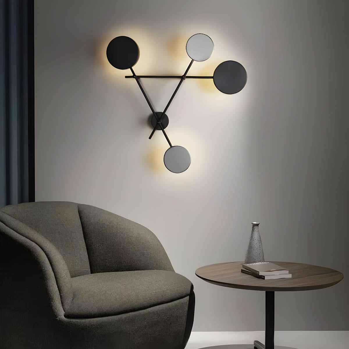 Magnus Aluminium and Acrylic Sculptural LED Wall Light