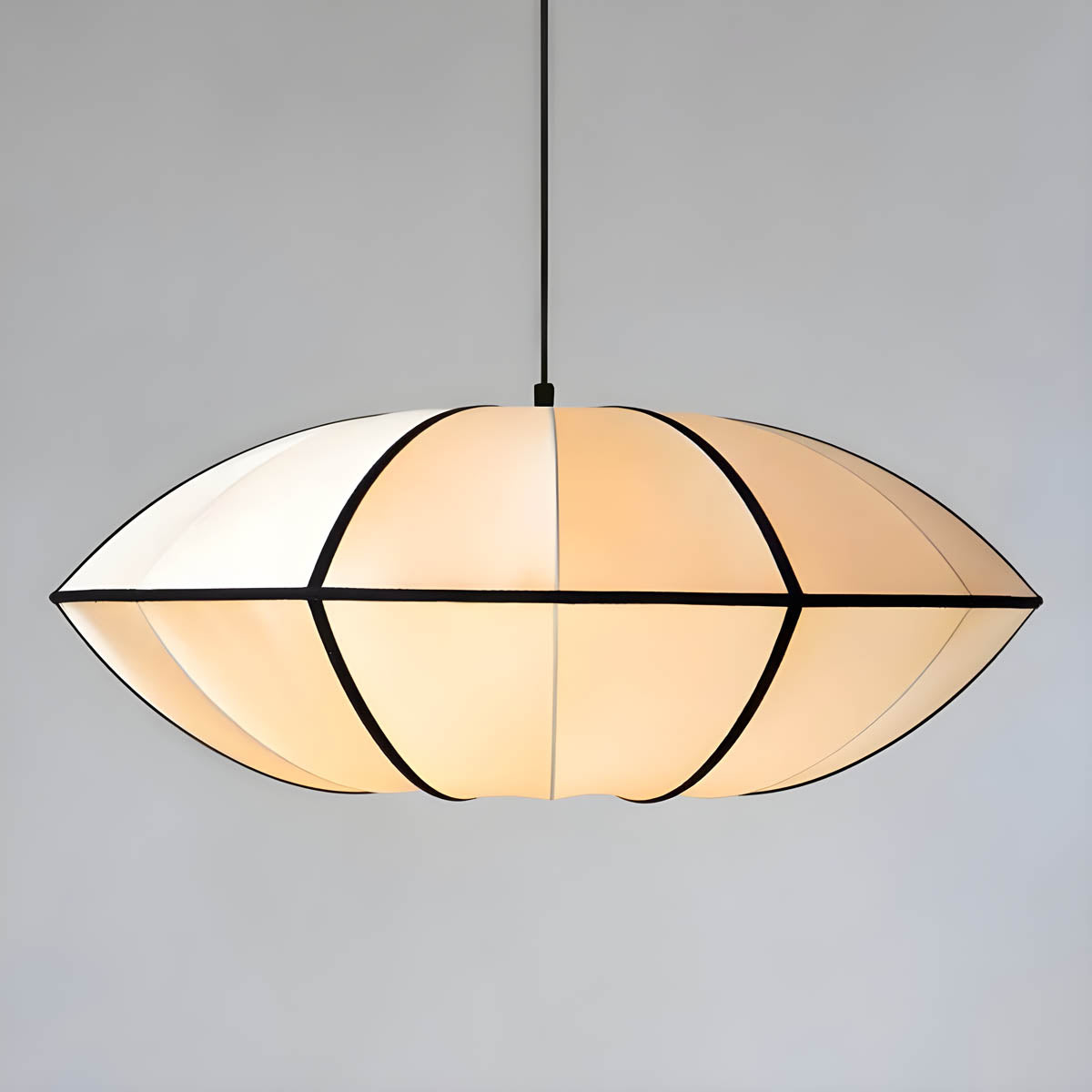 Fabric pendant light – soft lantern design