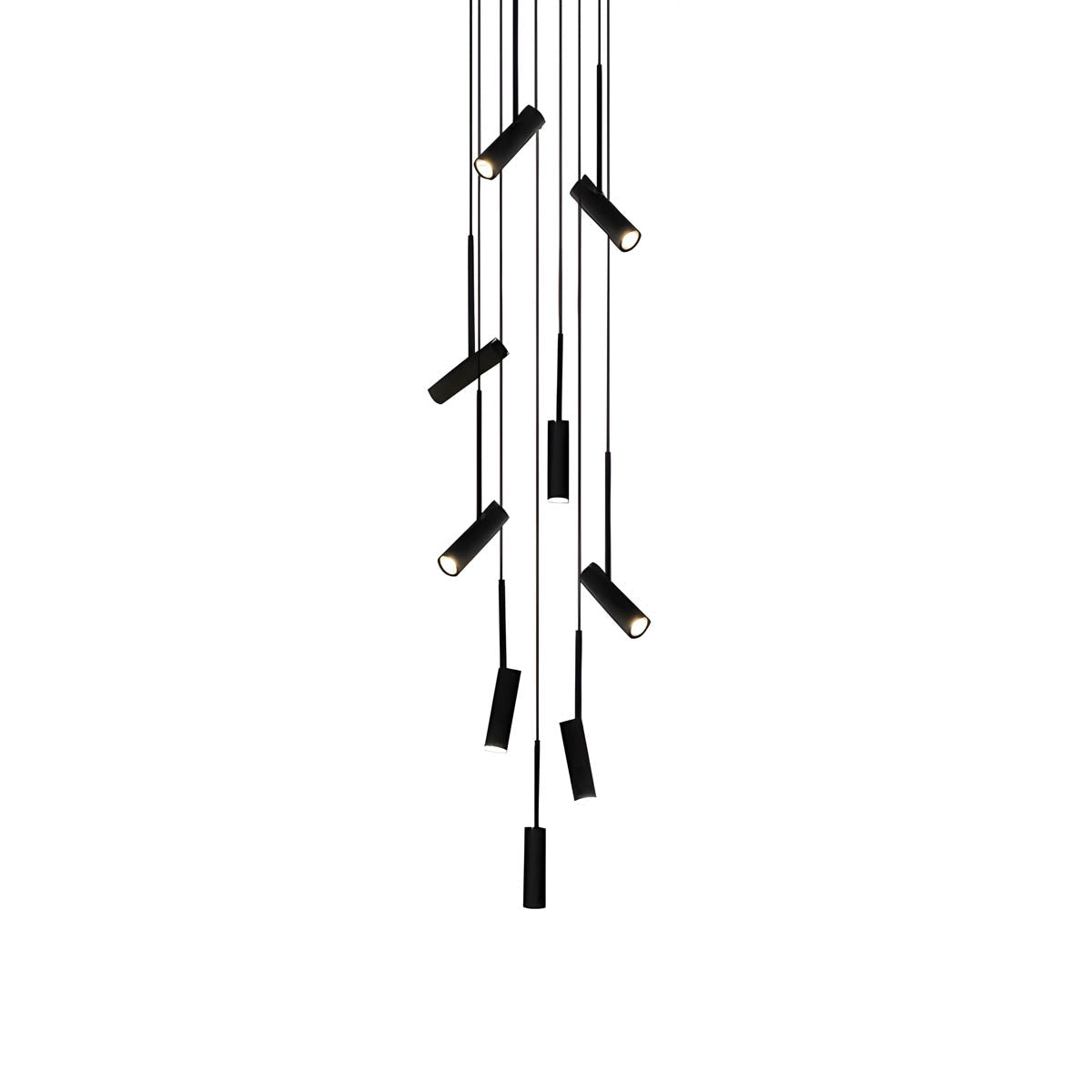 Natalia Adjustable Aluminium & Acrylic Pendant Light with GU10 LED (Multiple-Heads)