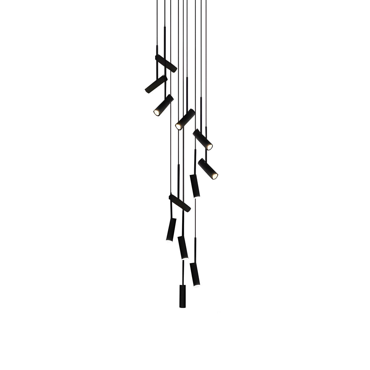 Natalia Adjustable Aluminium & Acrylic Pendant Light with GU10 LED (Multiple-Heads)