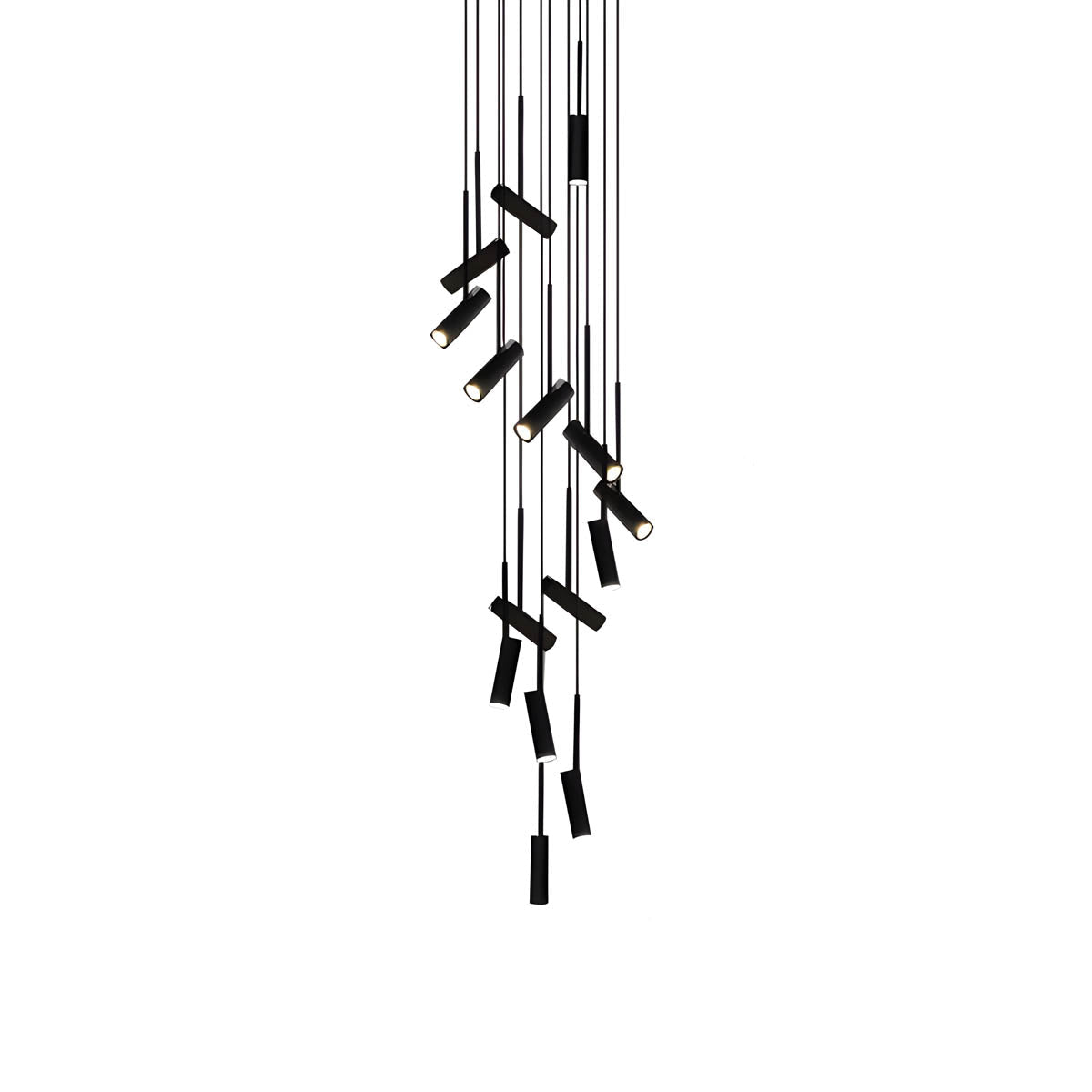 Natalia Adjustable Aluminium & Acrylic Pendant Light with GU10 LED (Multiple-Heads)