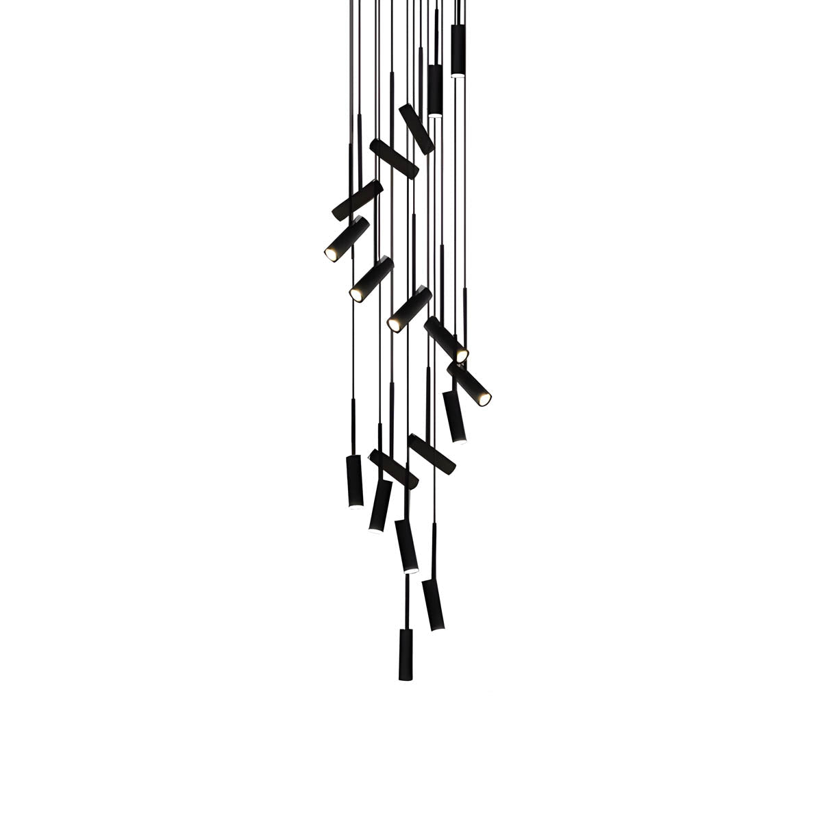Natalia Adjustable Aluminium & Acrylic Pendant Light with GU10 LED (Multiple-Heads)