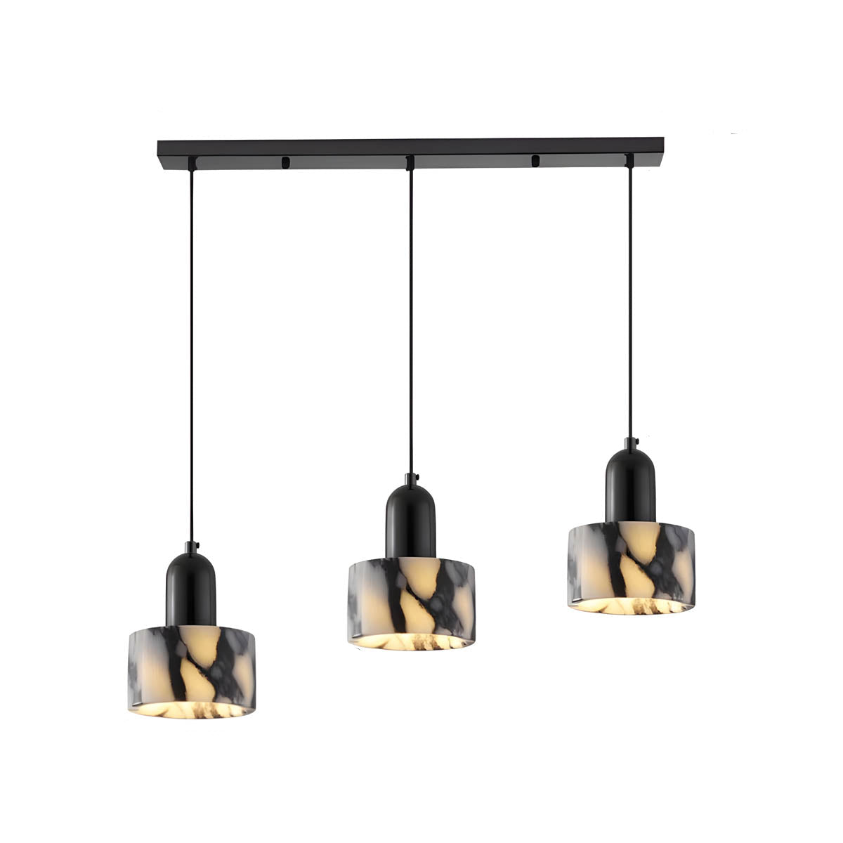 Natural Stone Pendant Light E27 1-3 Heads Statement