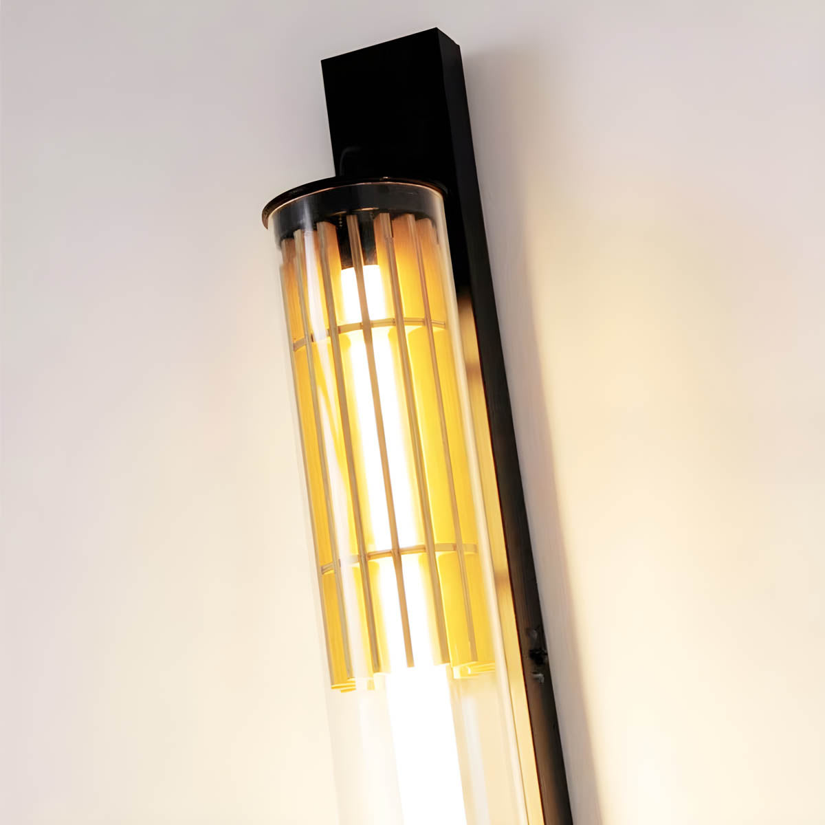 Wood & acrylic LED lighting collection, pendant wall & floor