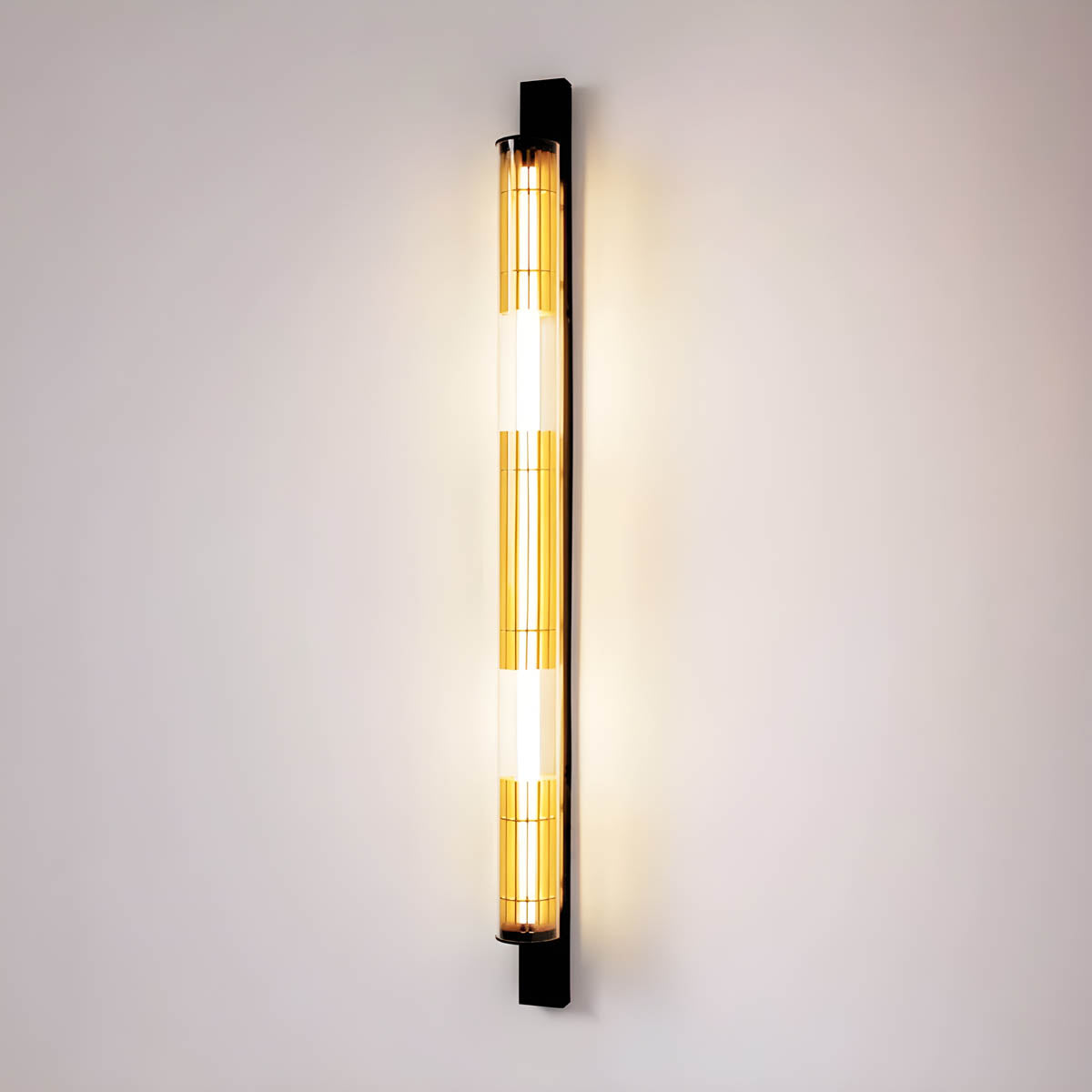 Wood & acrylic LED lighting collection, pendant wall & floor