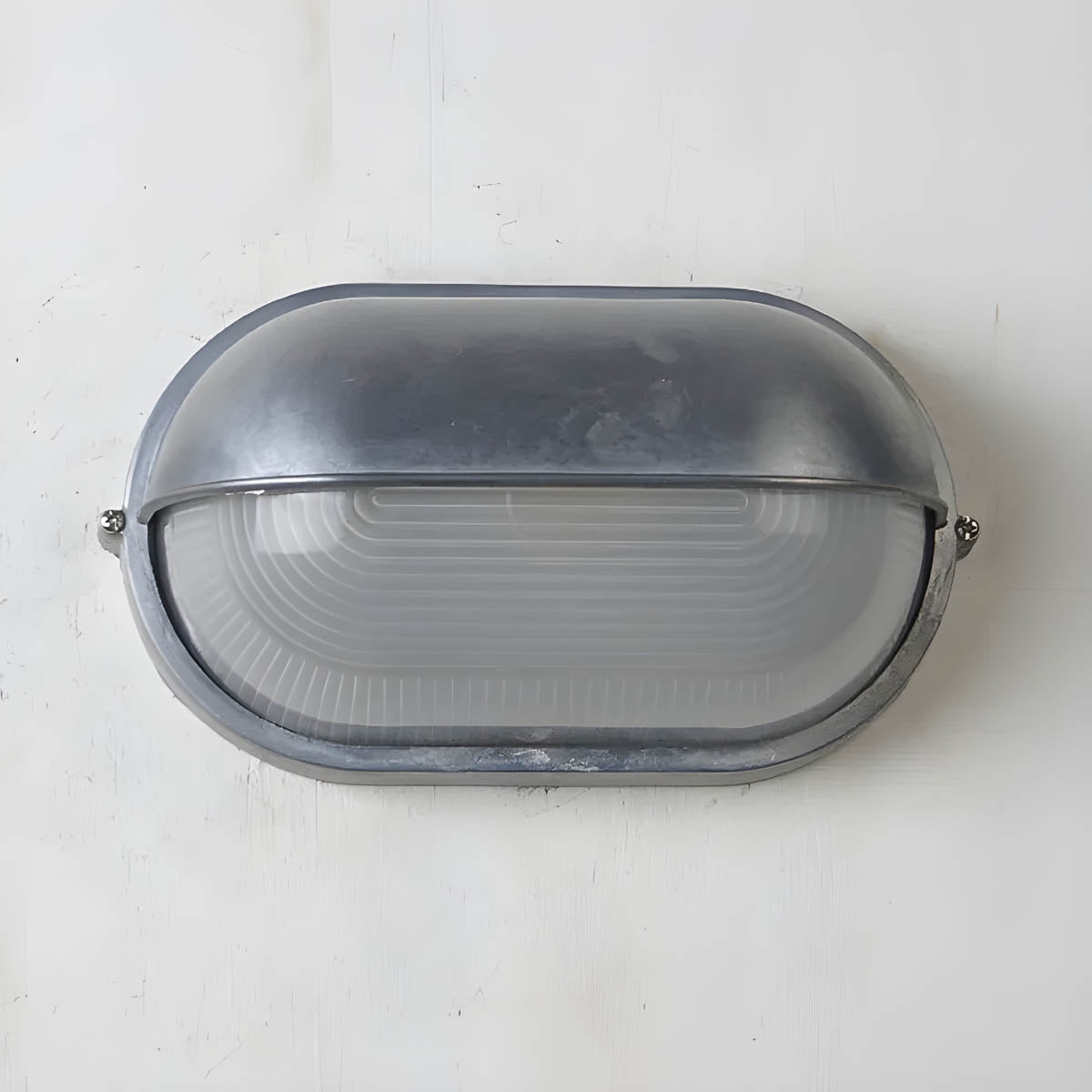 Aluminium & borosilicate glass outdoor wall light