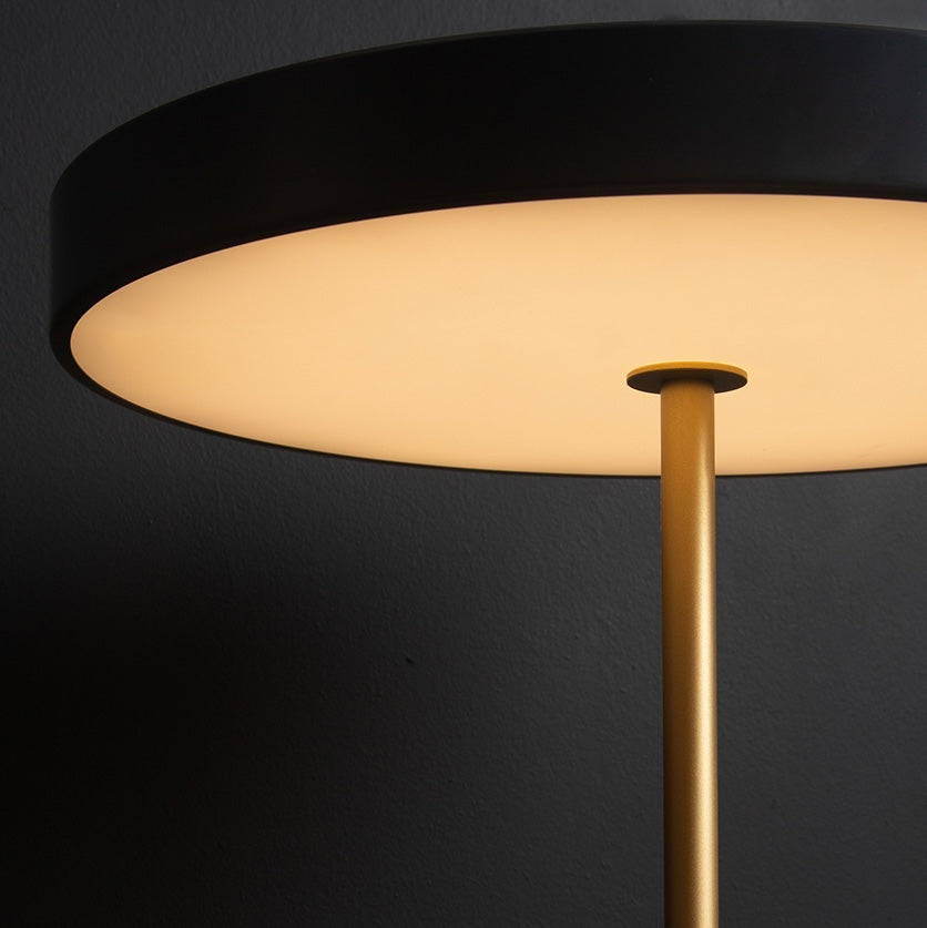 Gold Wireless Table Lamp with 3-Level Dimming