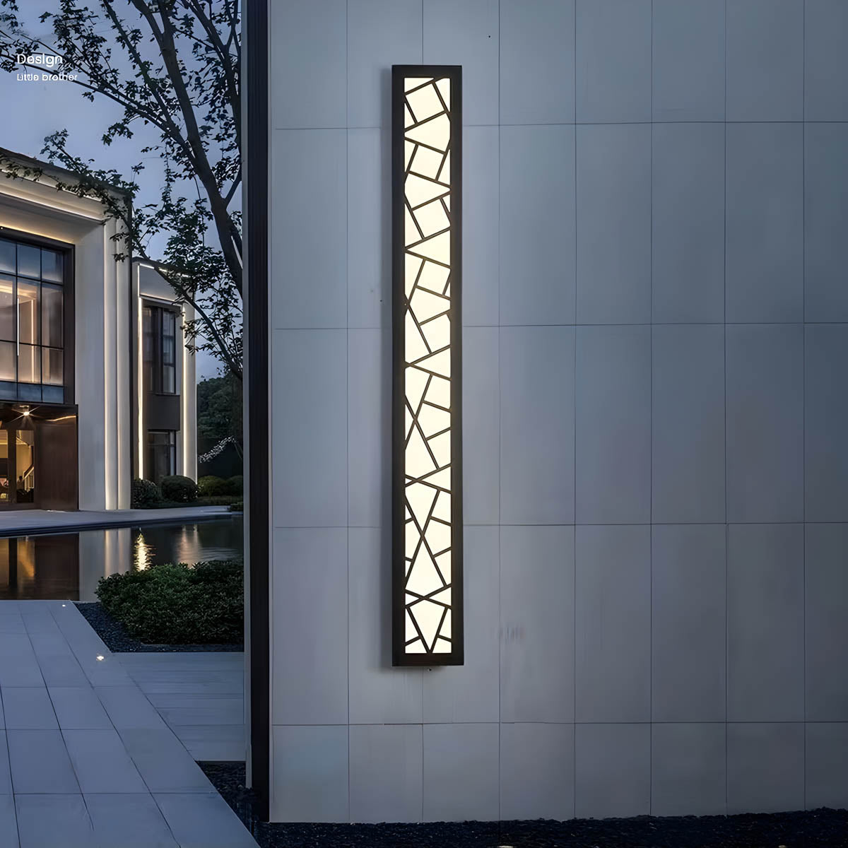 Stainless-steel & cast-iron outdoor wall light IP65/68