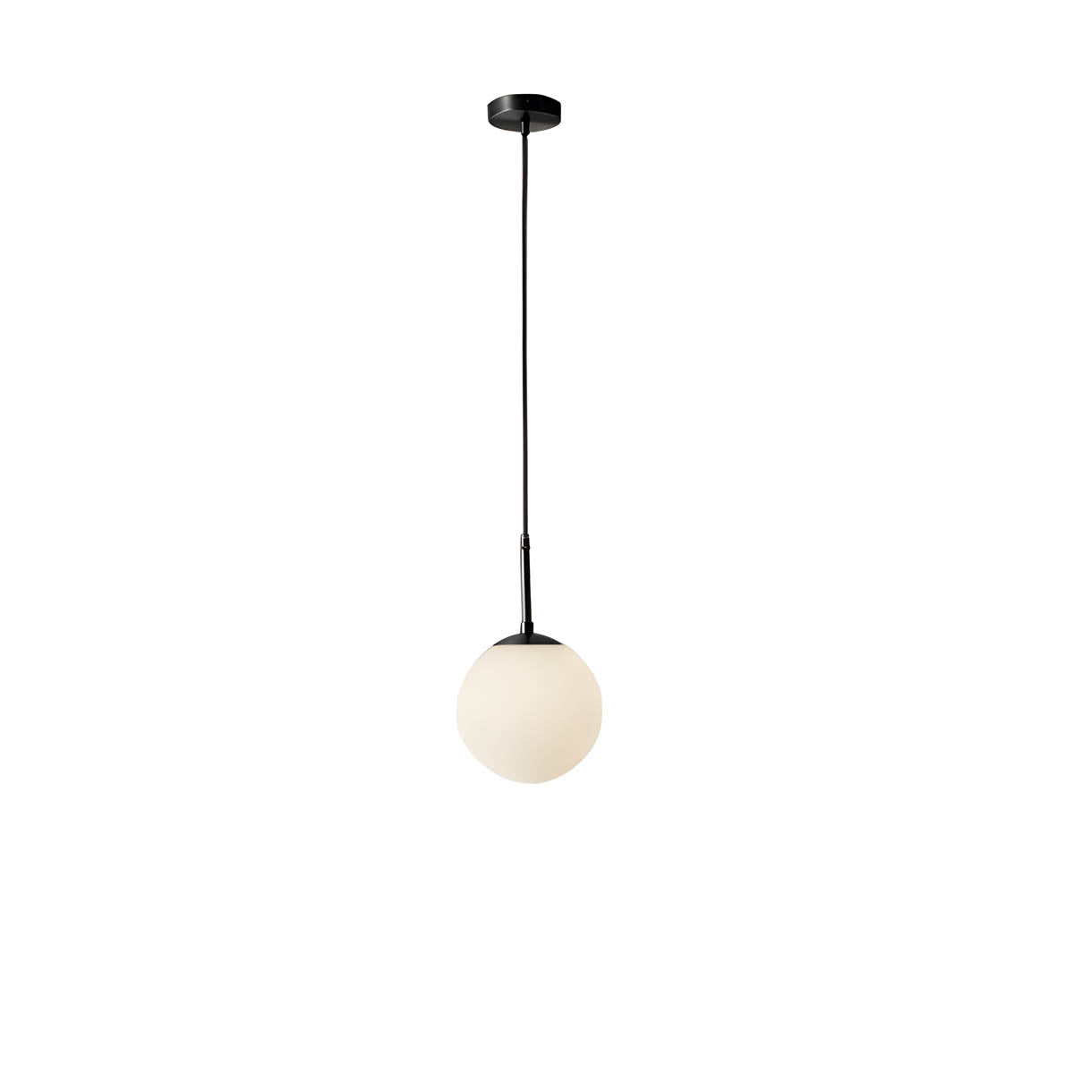 Multi-head glass globe pendant light