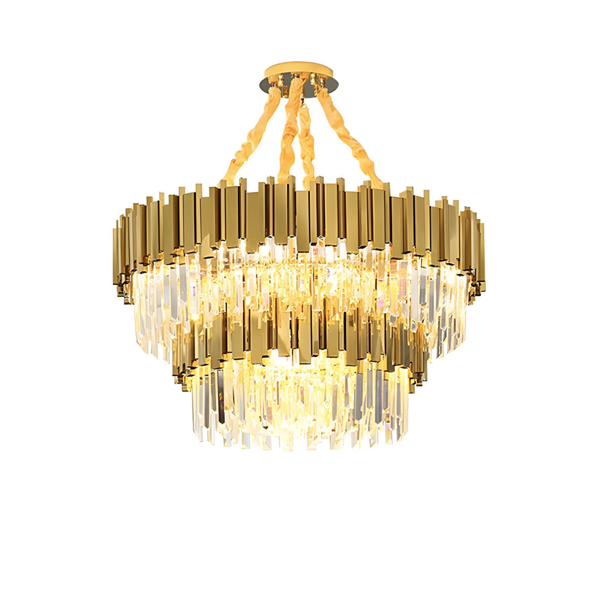 Stainless Steel & Crystal Chandelier E14 40-120 cm