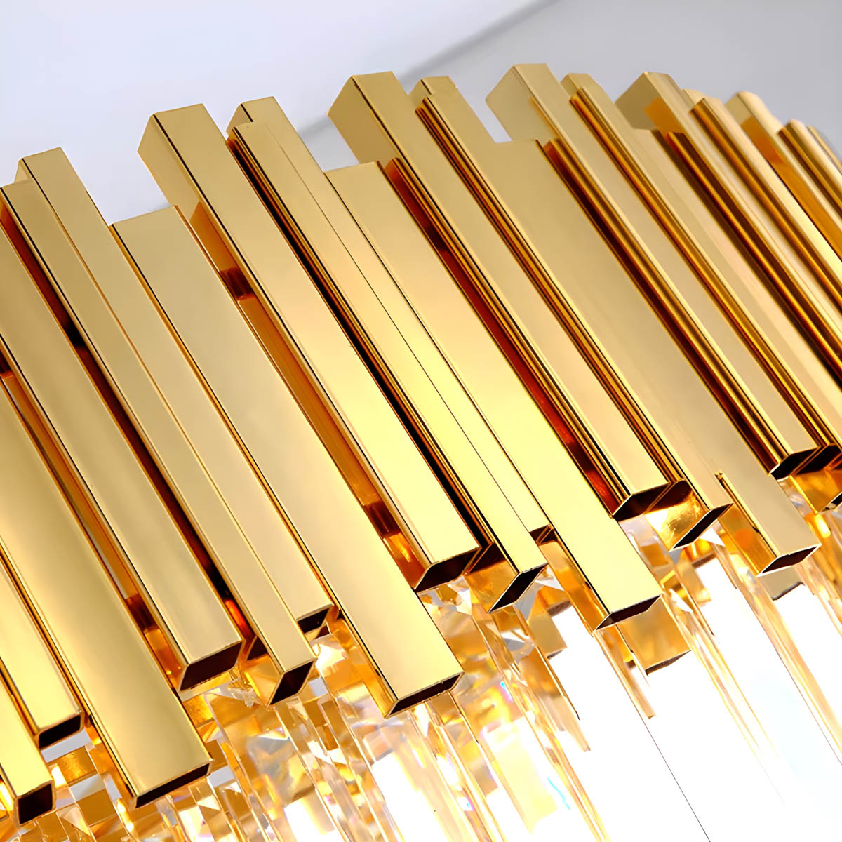 Stainless Steel & Crystal Chandelier E14 40-120 cm