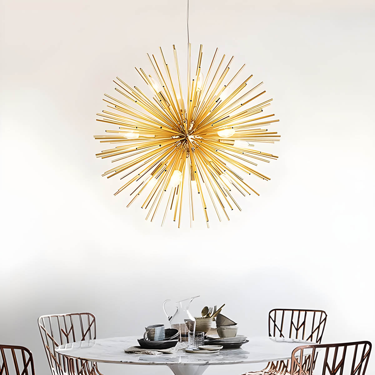 Starburst Metal Pendant Light E14 LED, Ø 58 cm