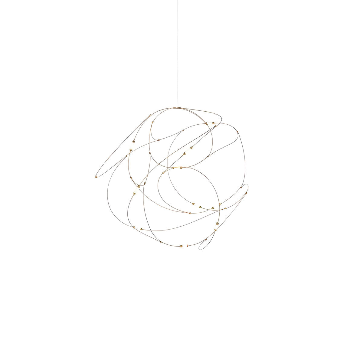 Stainless Steel Filament Wire Chandelier 80 cm