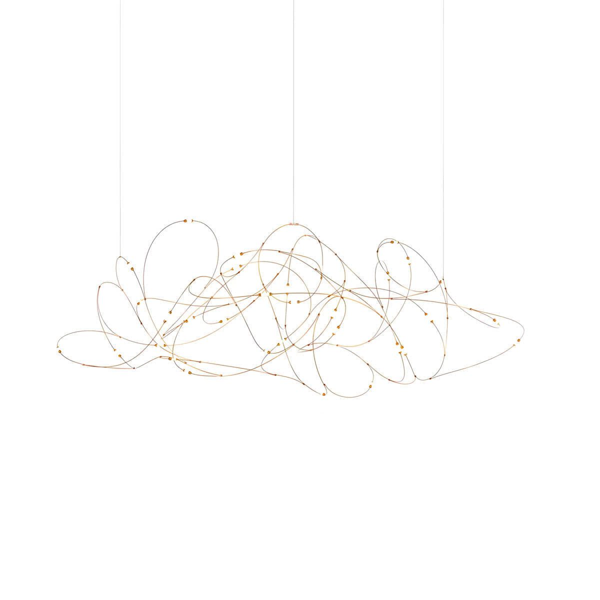 Stainless Steel Filament Wire Chandelier 80 cm