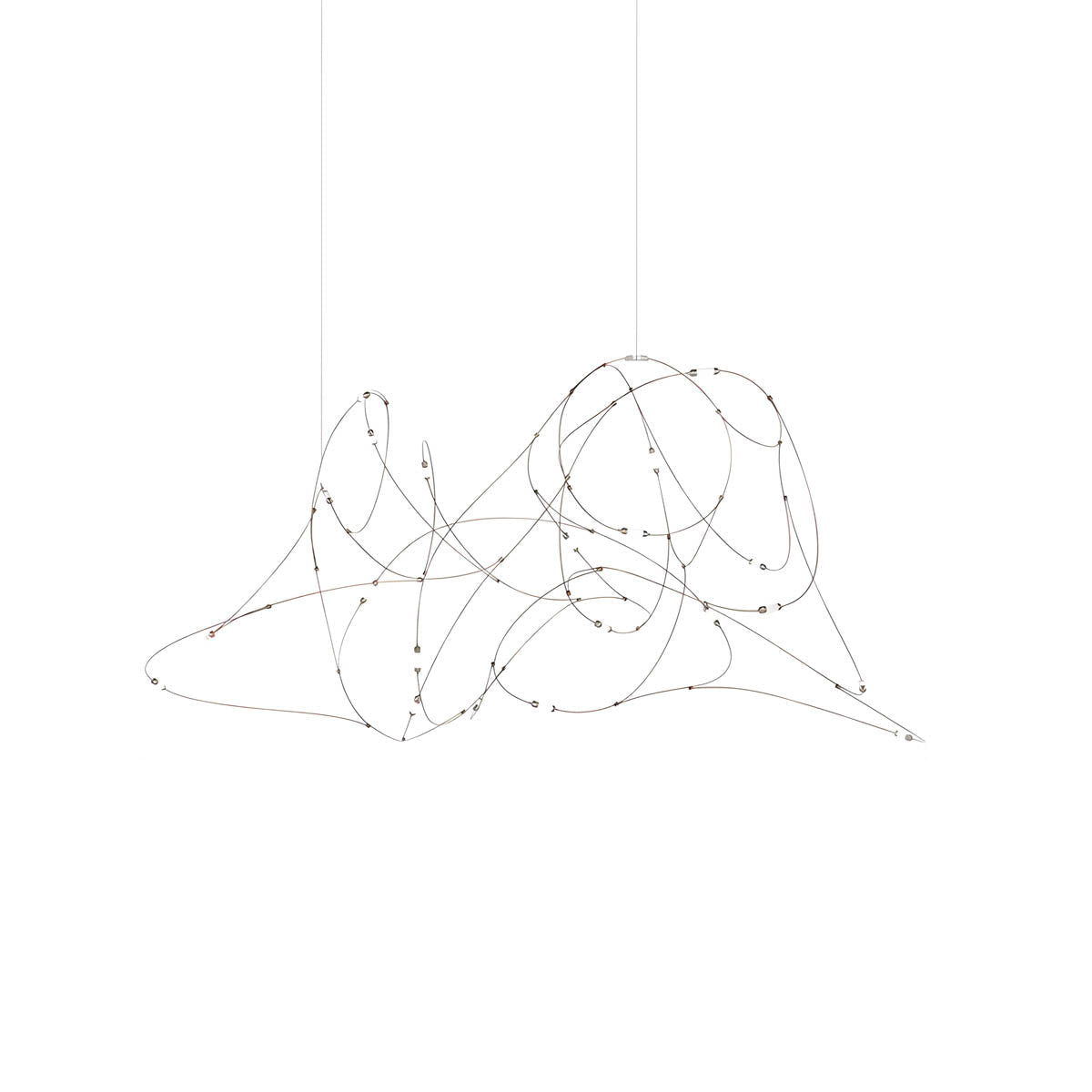 Stainless Steel Filament Wire Chandelier 80 cm