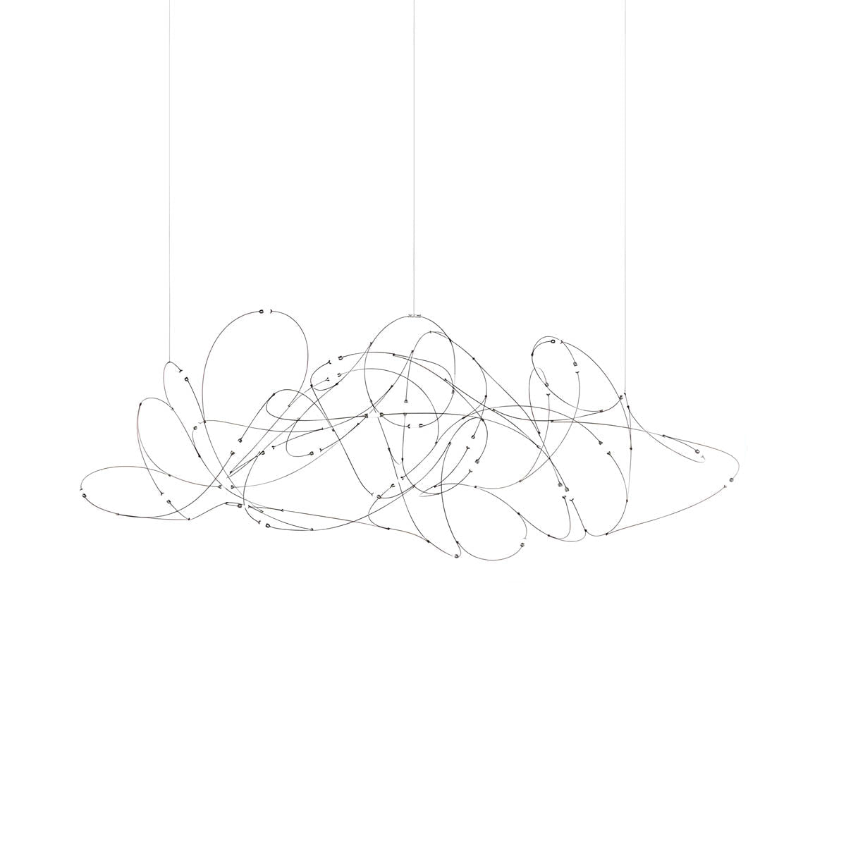 Stainless Steel Filament Wire Chandelier 80 cm