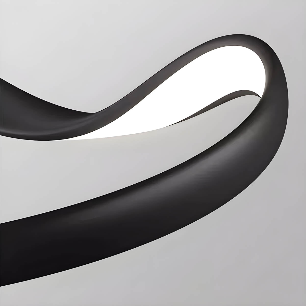 Ribbon-Style Semi-Flush Pendant Light 40-100 cm