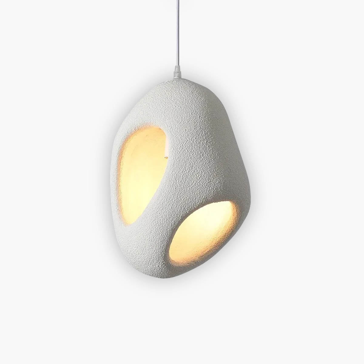 Polystyrene Sculptural Pendant Light E27 LED, 42×58 cm