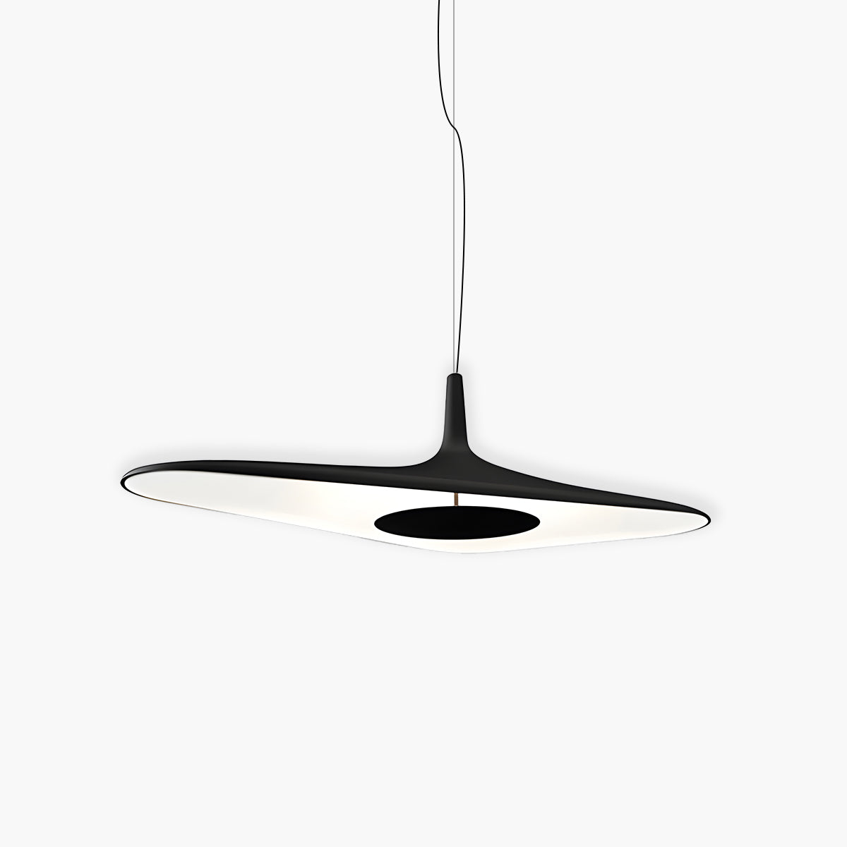 Large resin designer pendant light LED, 60×30 cm & 80×40 cm