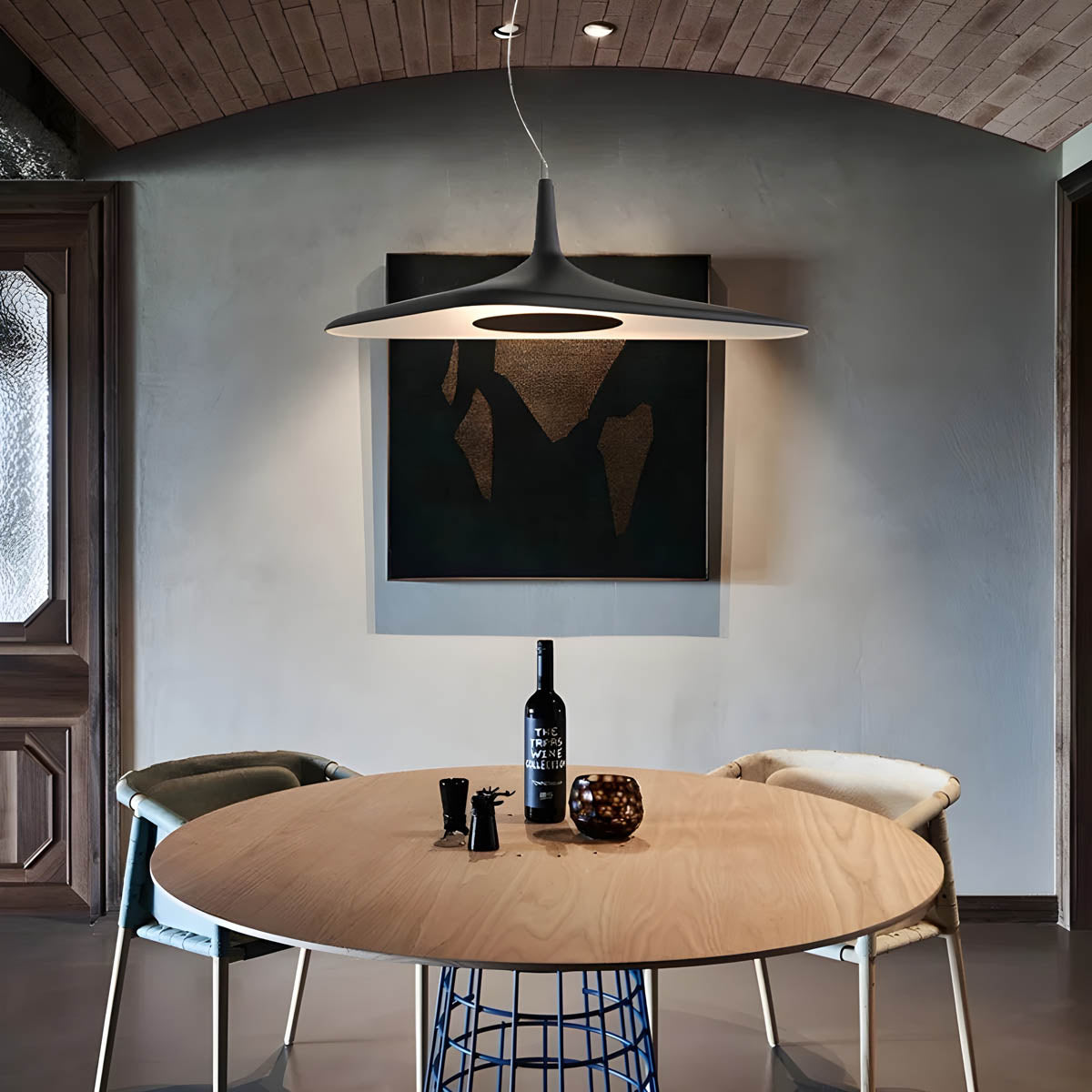 Large resin designer pendant light LED, 60×30 cm & 80×40 cm