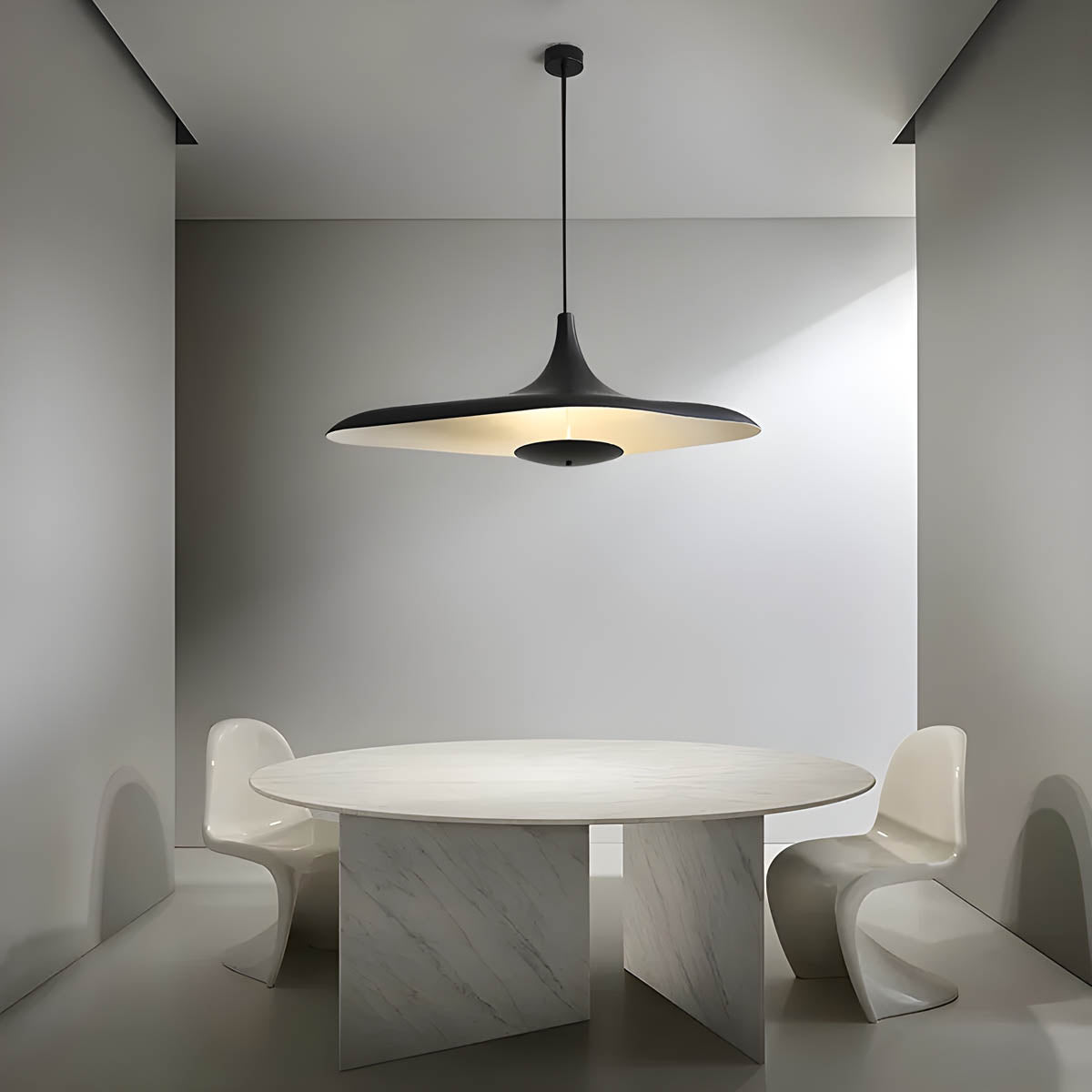 Large resin designer pendant light LED, 60×30 cm & 80×40 cm