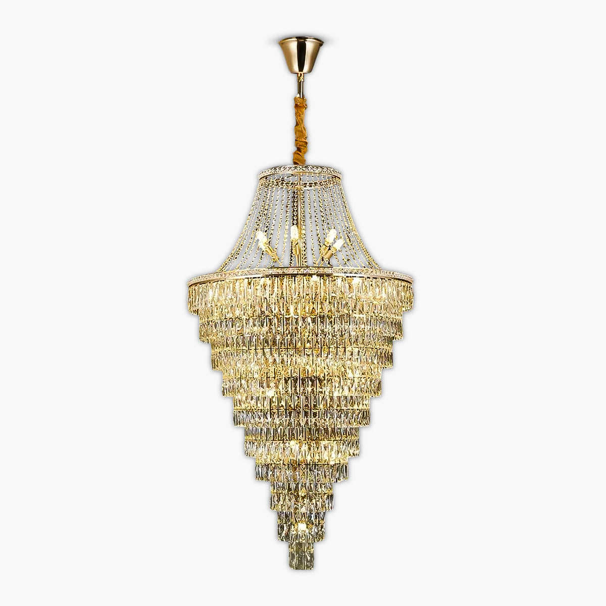 Versailles Iron & K9 Crystal Chandelier with E14 LEDs