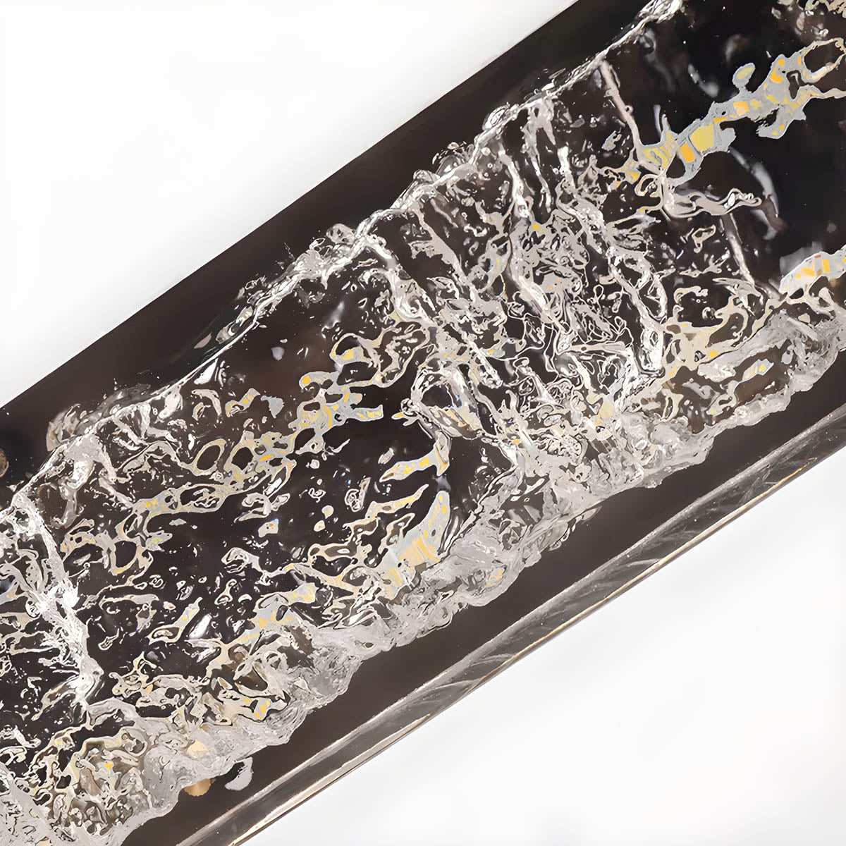 Copper and resin LED pendant light