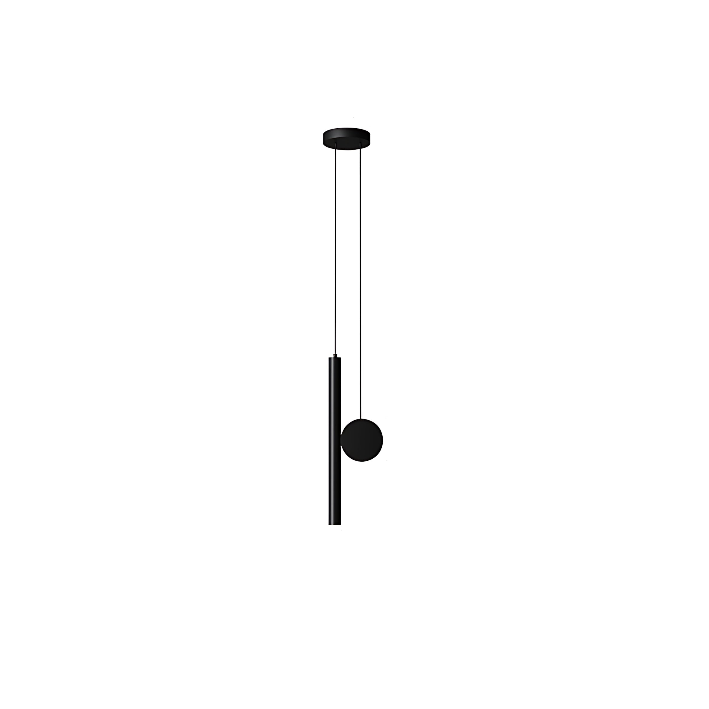 Minimalist aluminium pendant light LED, 30×3 cm