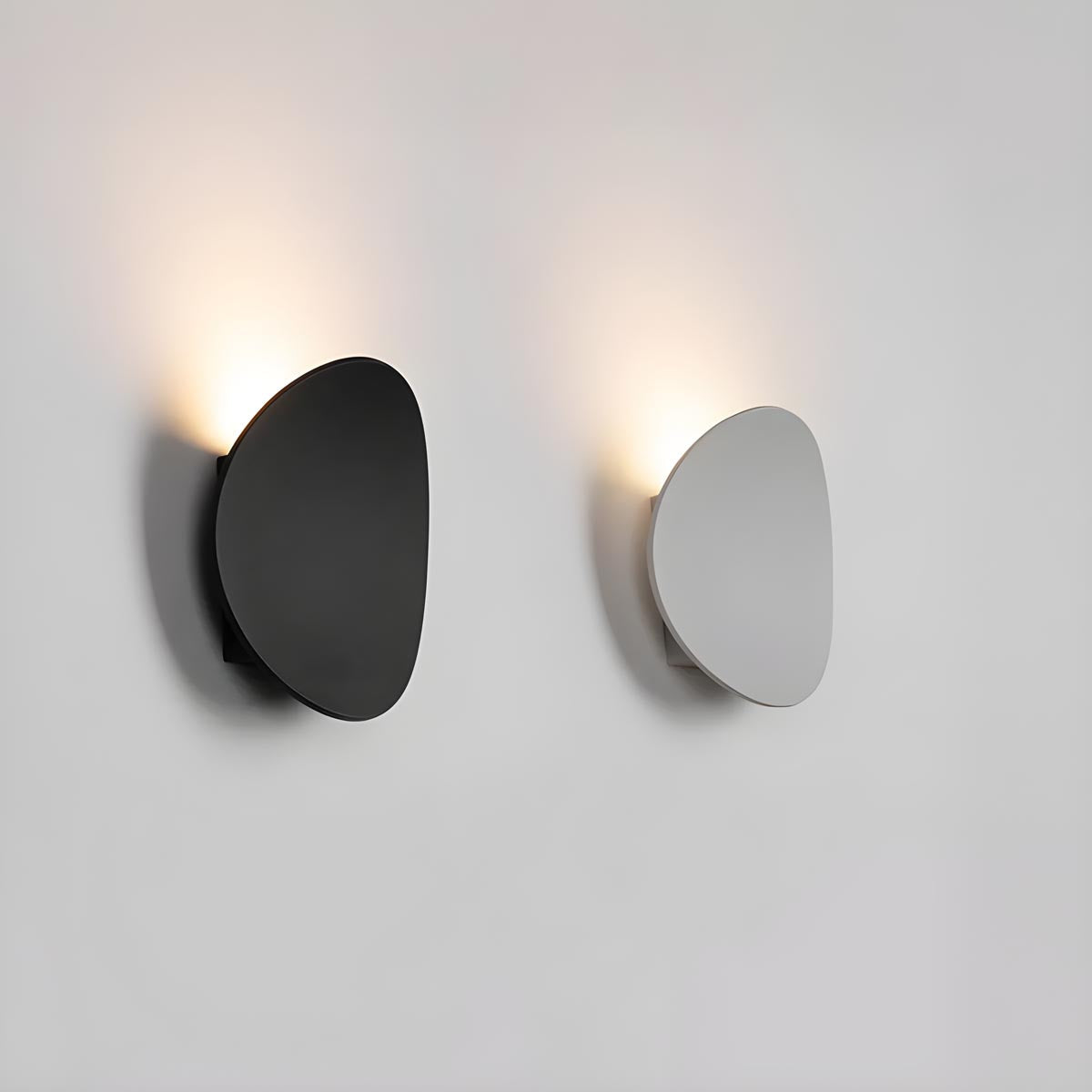 Pebble-Shield Aluminum Uplight Wall Sconce