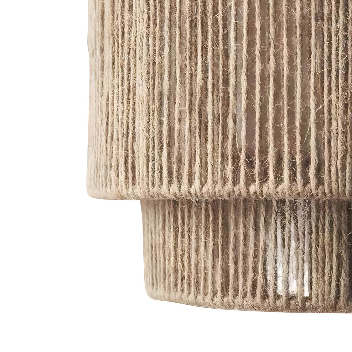 Rope & Metal Pendant Light E27 LED, Ø 60 cm