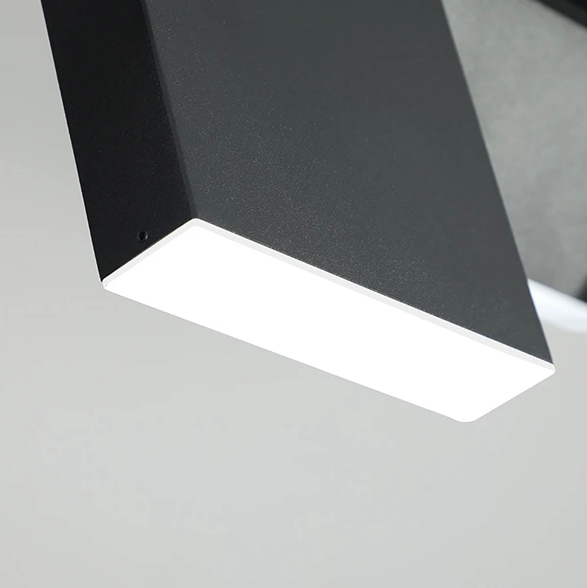 Rotatable Multi-Head Iron LED Semi-Flush Ceiling Light