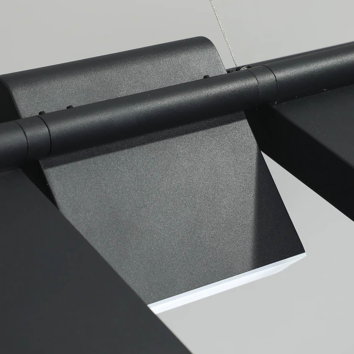 Rotatable Multi-Head Iron LED Semi-Flush Ceiling Light