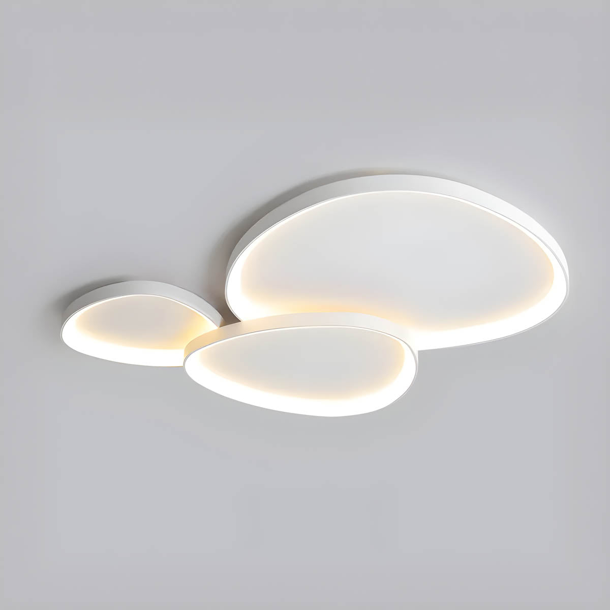 Iron semi-flush ceiling lamp