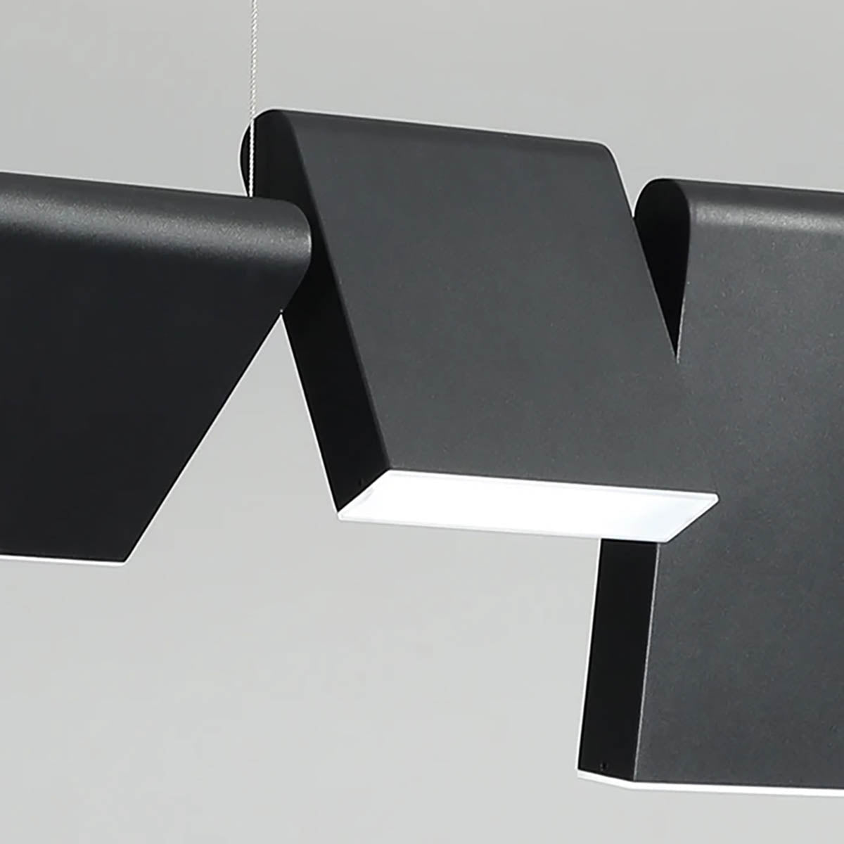 Rotatable Multi-Head Iron LED Semi-Flush Ceiling Light